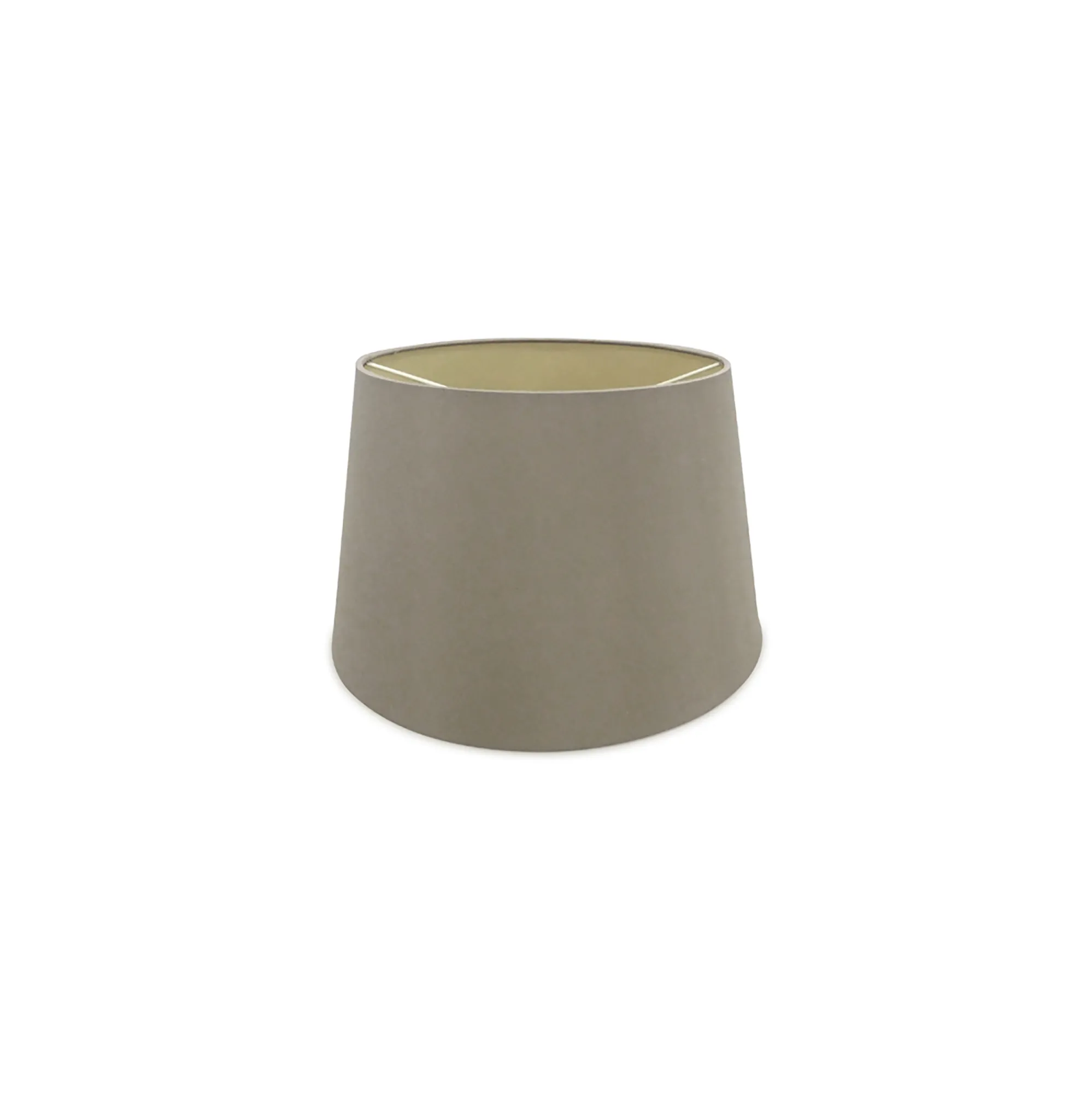 D0306  Sutton 35cm Dual Mount Fabric Shade Taupe, Halo Gold
